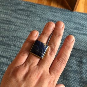 Vintage azul colored ring 7.5